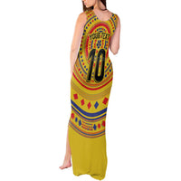Custom Colombia Football Tank Maxi Dress Sporty Vueltiao Hat