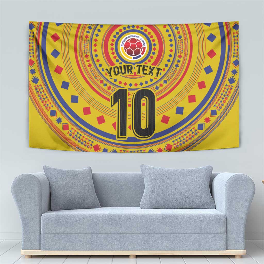Custom Colombia Football Tapestry Sporty Vueltiao Hat