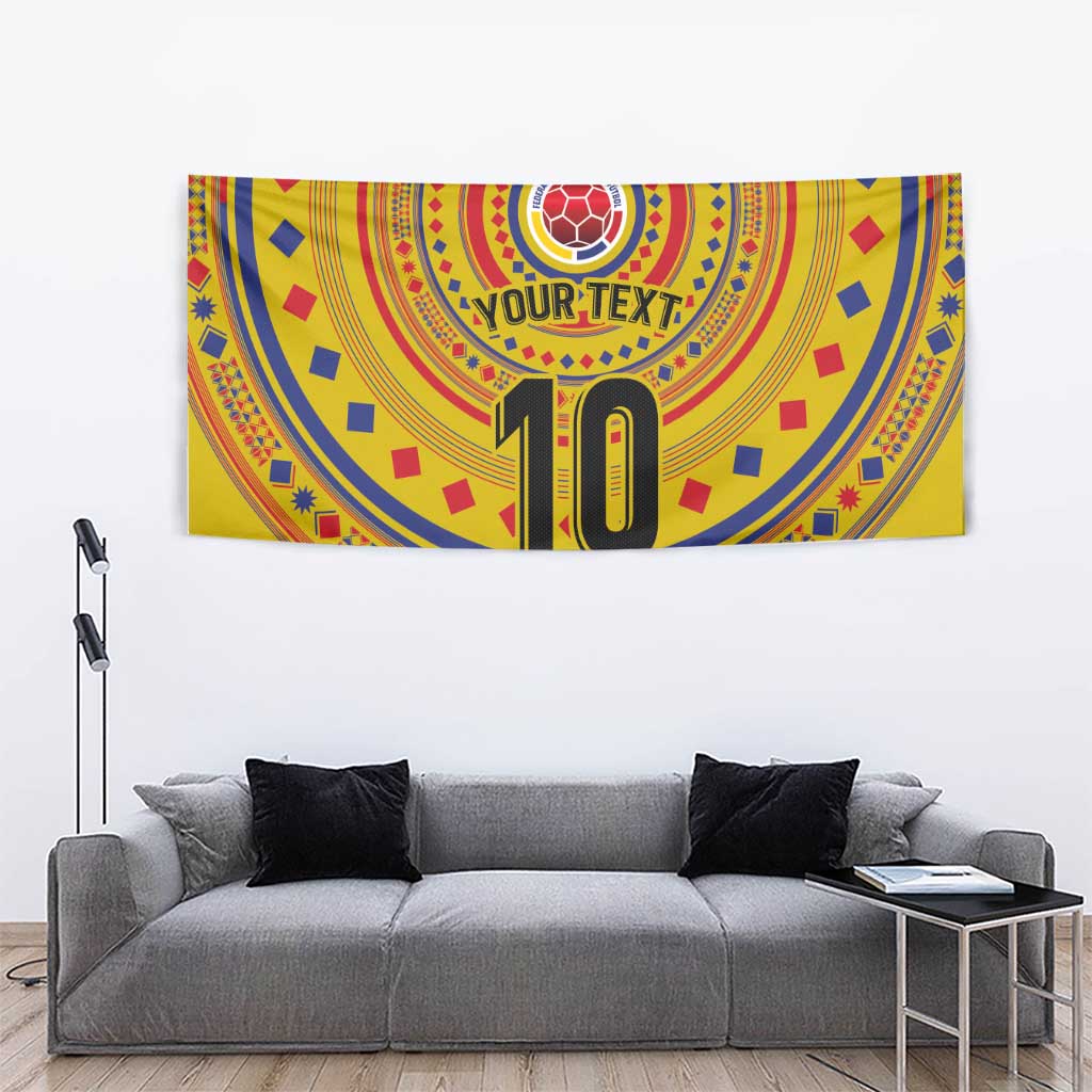 Custom Colombia Football Tapestry Sporty Vueltiao Hat