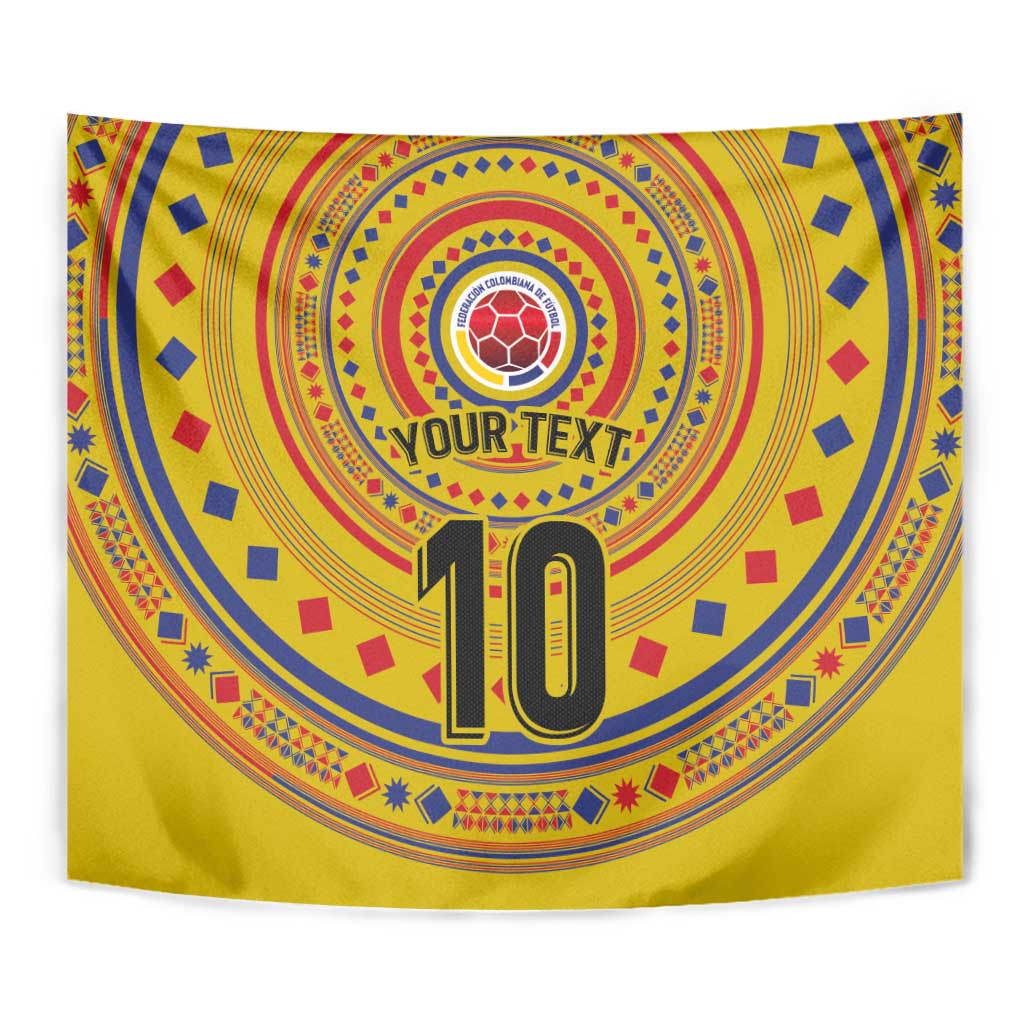 Custom Colombia Football Tapestry Sporty Vueltiao Hat