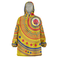 Custom Colombia Football Wearable Blanket Hoodie Sporty Vueltiao Hat