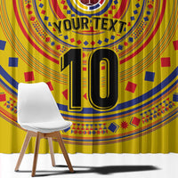 Custom Colombia Football Window Curtain Sporty Vueltiao Hat