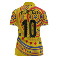 Custom Colombia Football Women Polo Shirt Sporty Vueltiao Hat