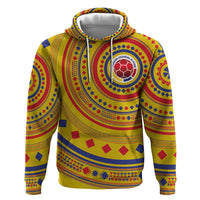 Custom Colombia Football Zip Hoodie Sporty Vueltiao Hat