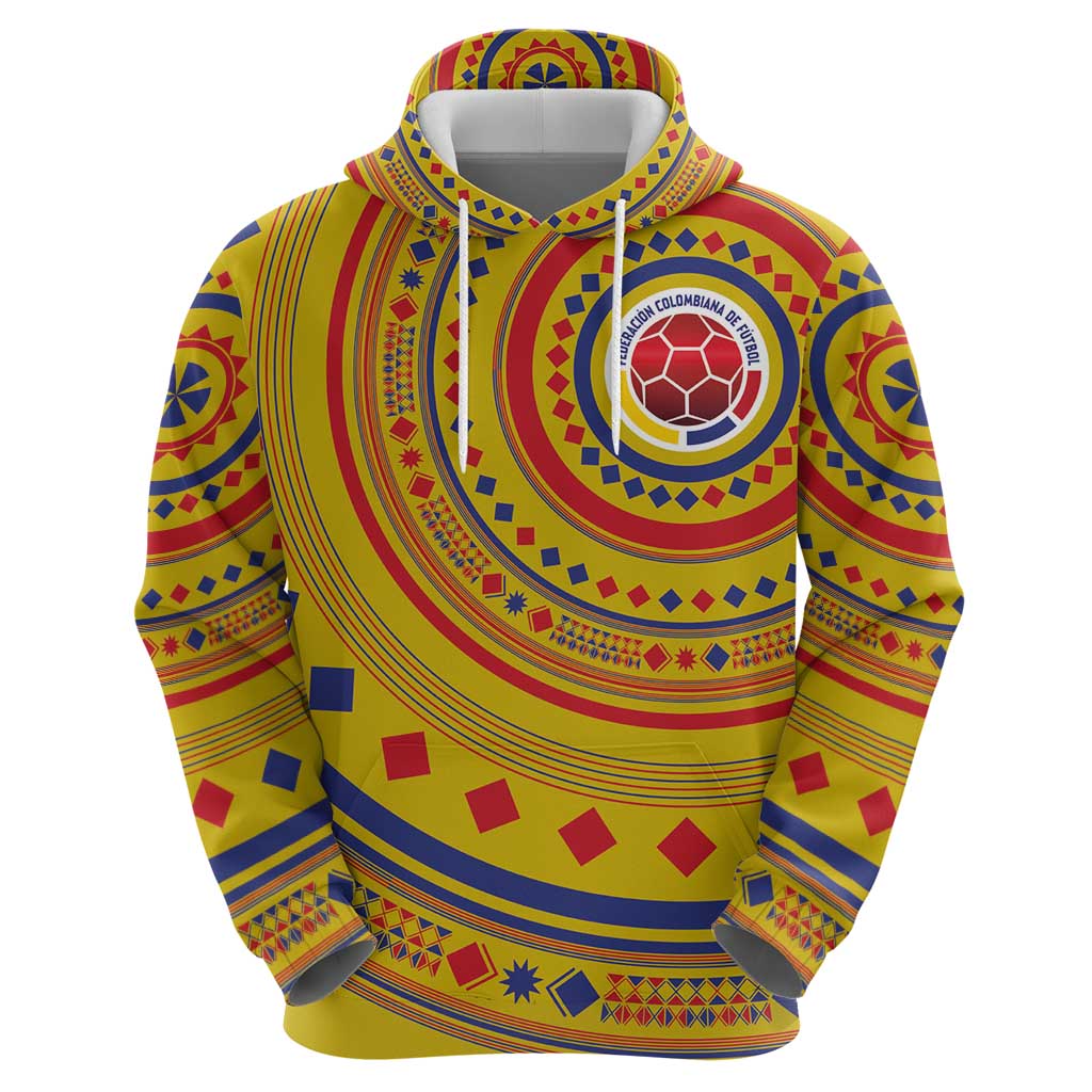 Custom Colombia Football Zip Hoodie Sporty Vueltiao Hat