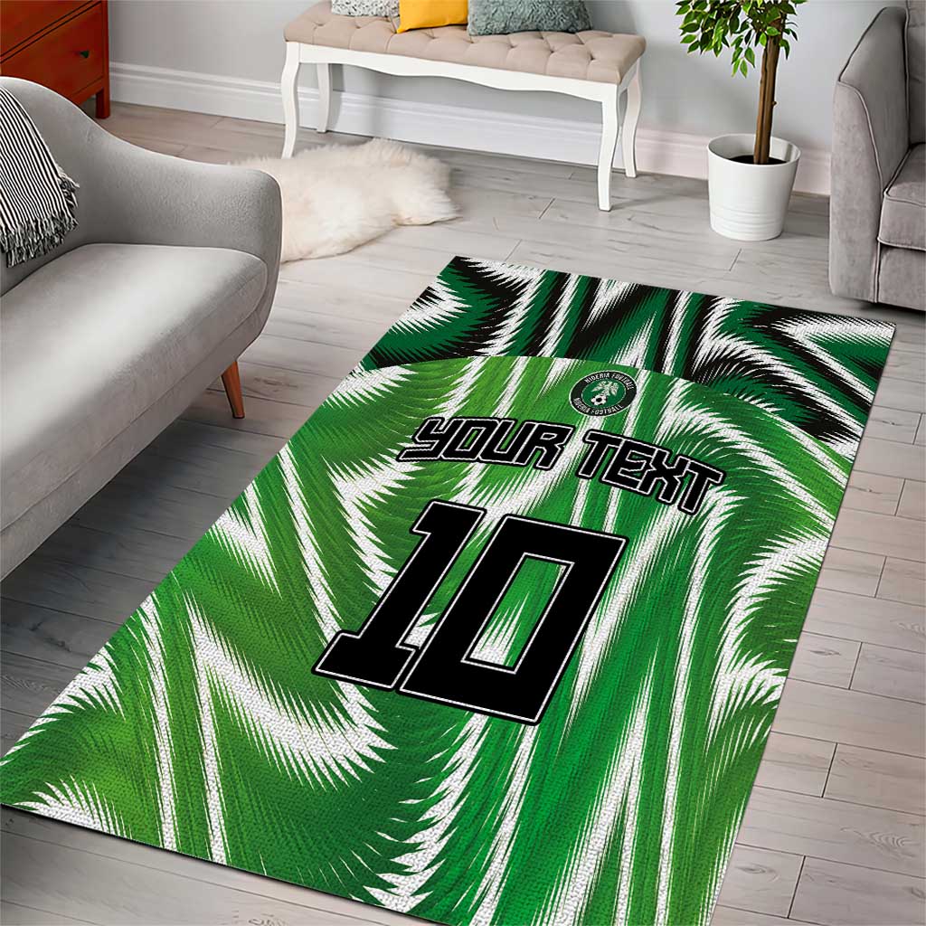 Custom Nigeria Football Area Rug Sporty Super Eagles