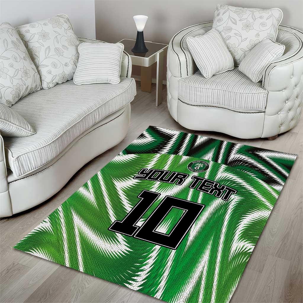 Custom Nigeria Football Area Rug Sporty Super Eagles