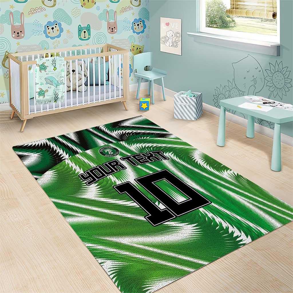 Custom Nigeria Football Area Rug Sporty Super Eagles