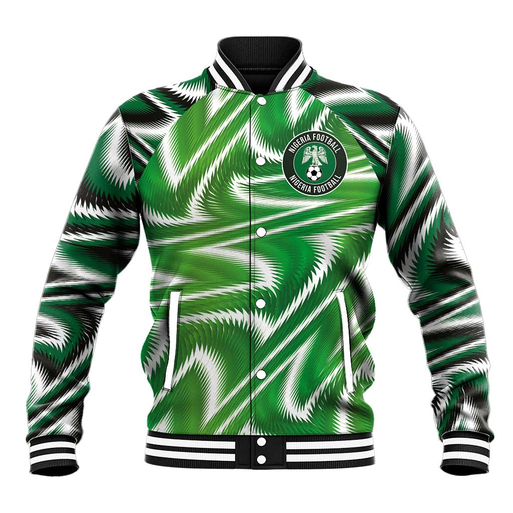 Custom Nigeria Football Baseball Jacket Sporty Super Eagles