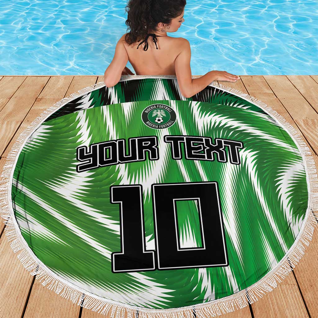 Custom Nigeria Football Beach Blanket Sporty Super Eagles