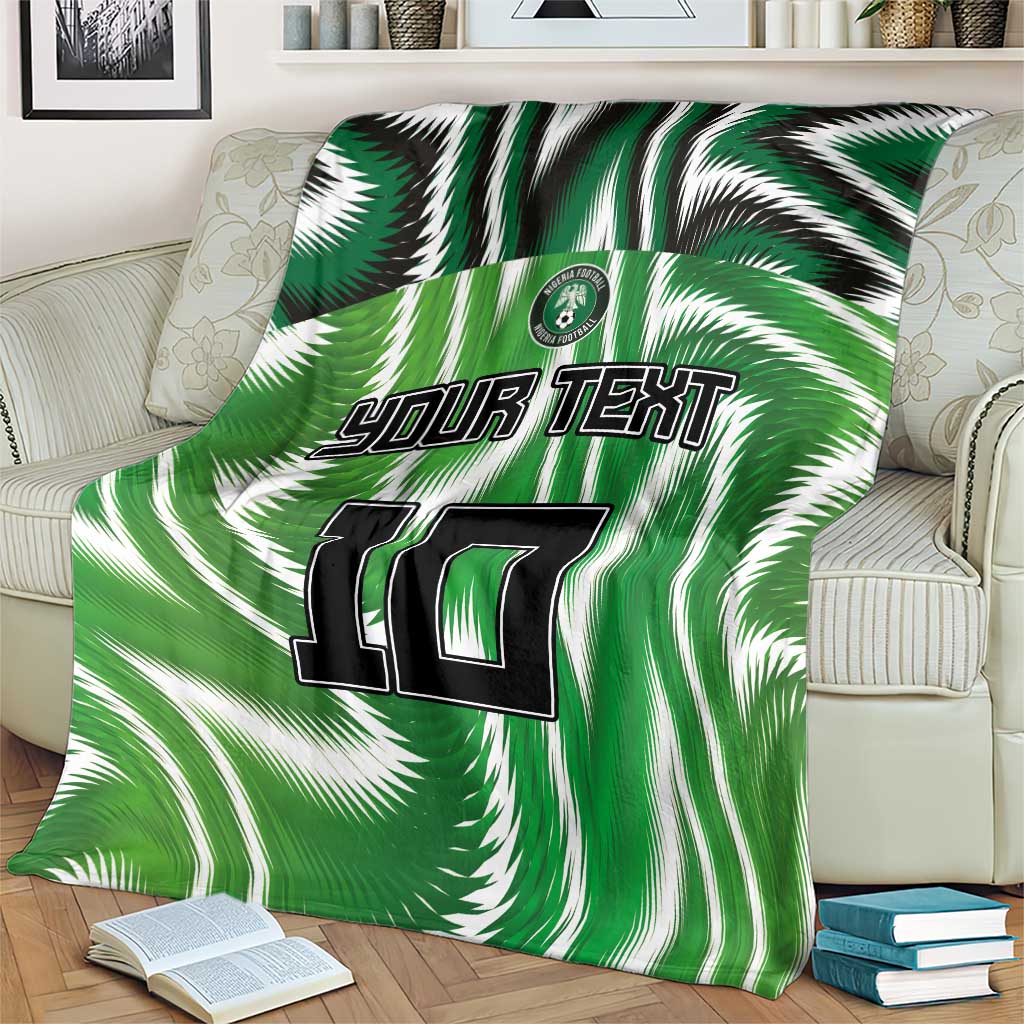 Custom Nigeria Football Blanket Sporty Super Eagles