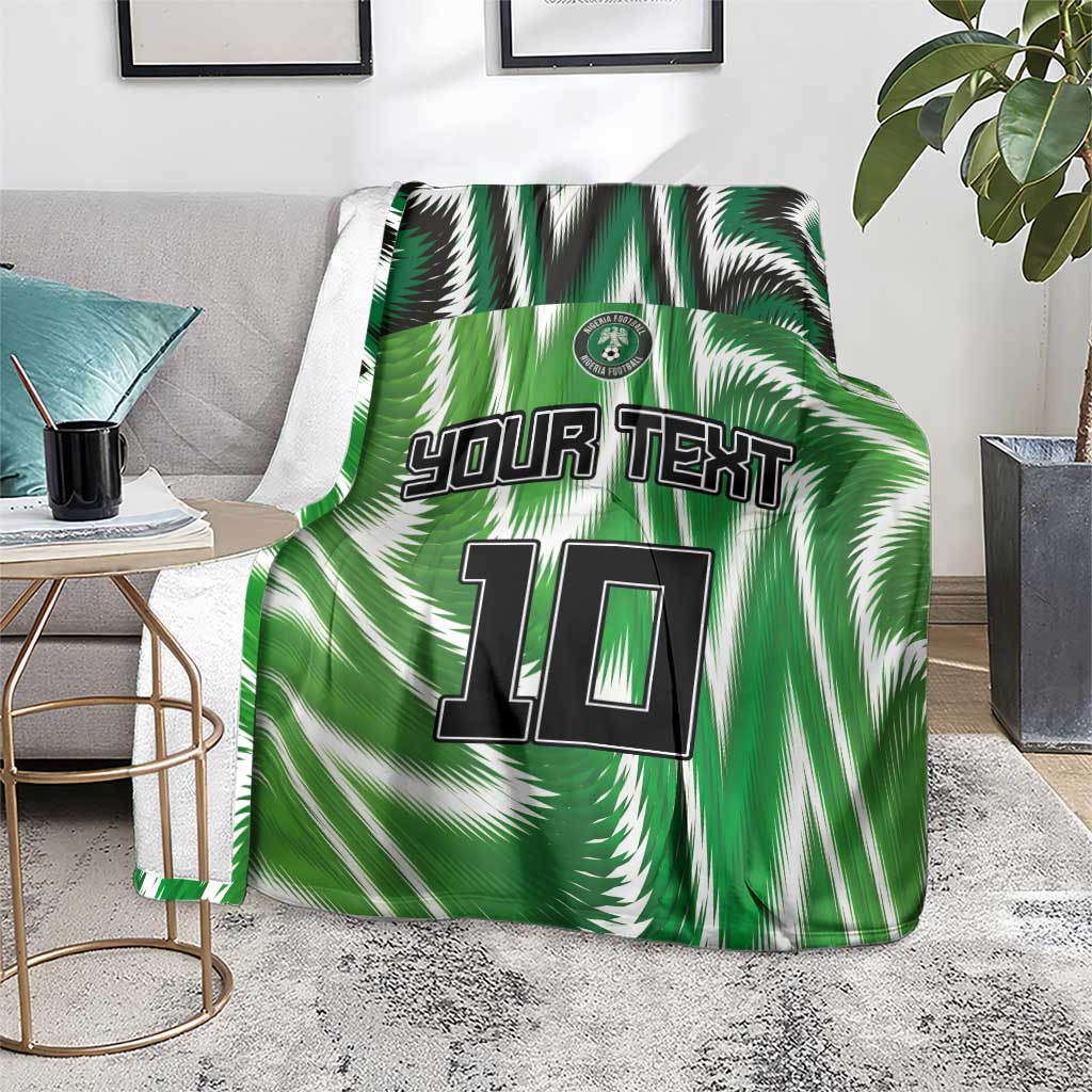 Custom Nigeria Football Blanket Sporty Super Eagles