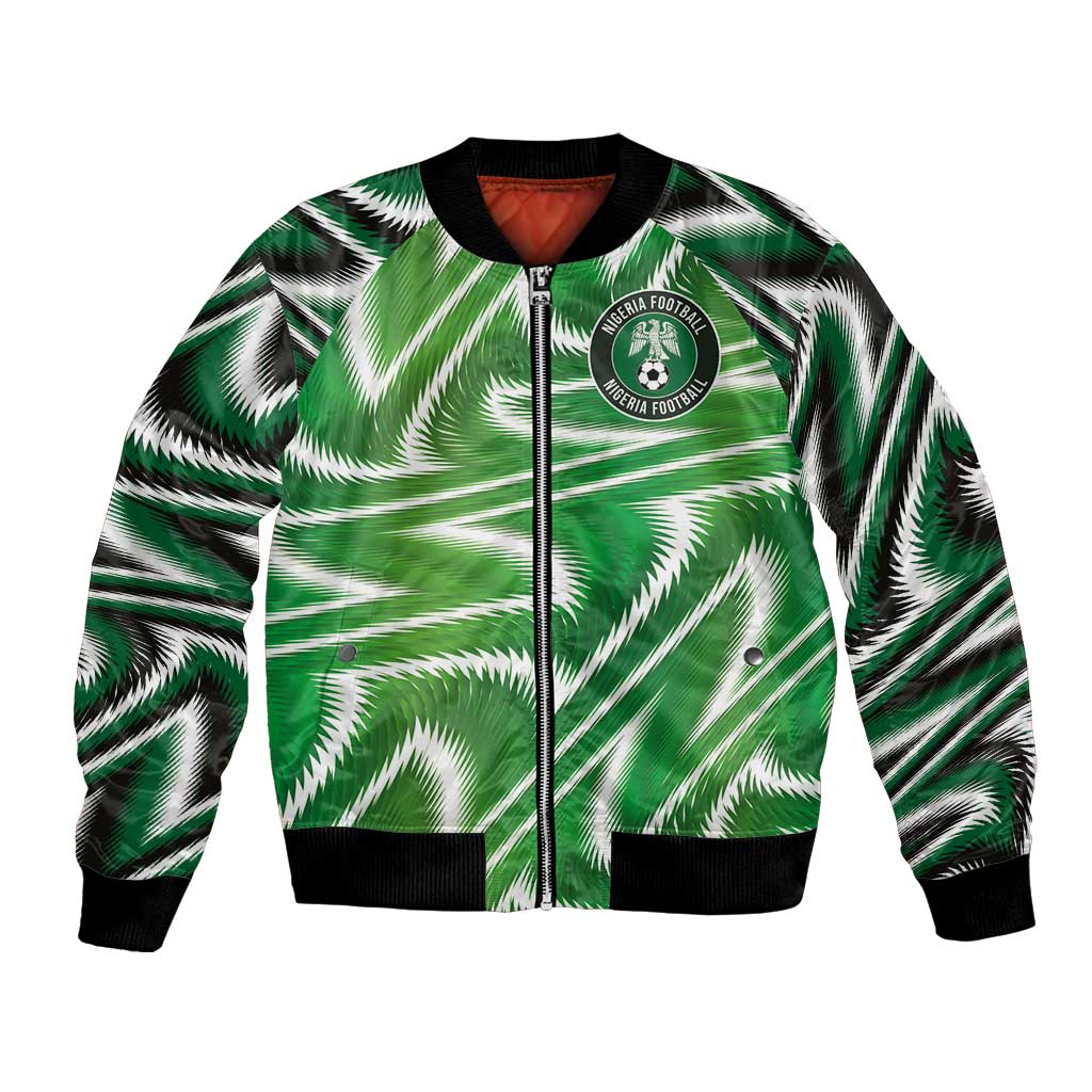Custom Nigeria Football Bomber Jacket Sporty Super Eagles
