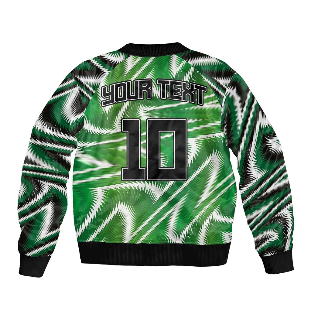 Custom Nigeria Football Bomber Jacket Sporty Super Eagles