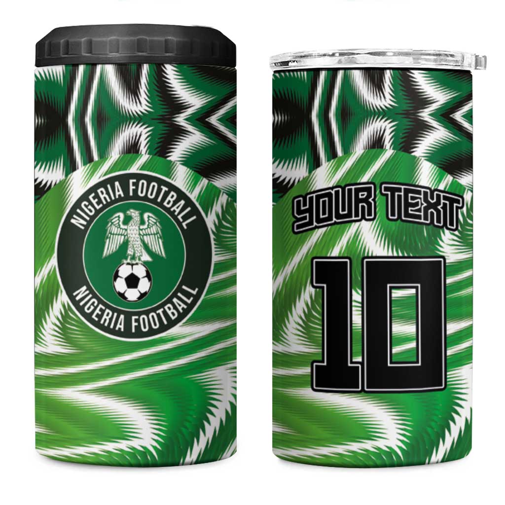 Custom Nigeria Football 4 in 1 Can Cooler Tumbler Sporty Super Eagles