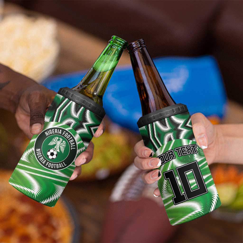 Custom Nigeria Football 4 in 1 Can Cooler Tumbler Sporty Super Eagles