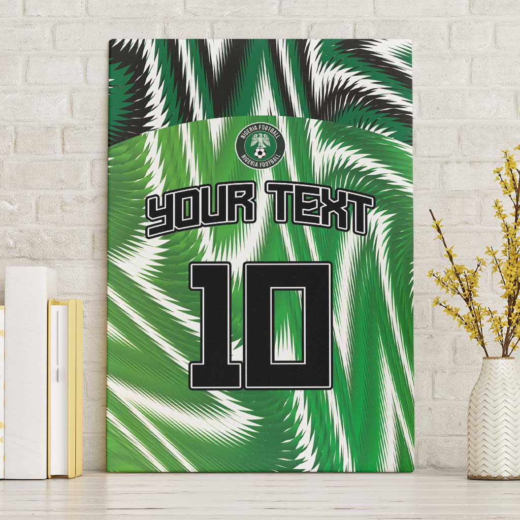 Custom Nigeria Football Canvas Wall Art Sporty Super Eagles