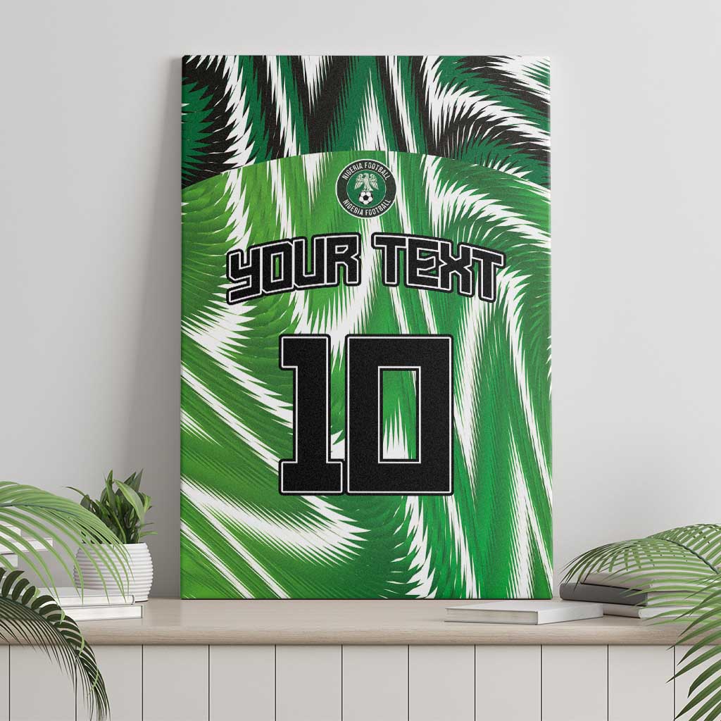Custom Nigeria Football Canvas Wall Art Sporty Super Eagles