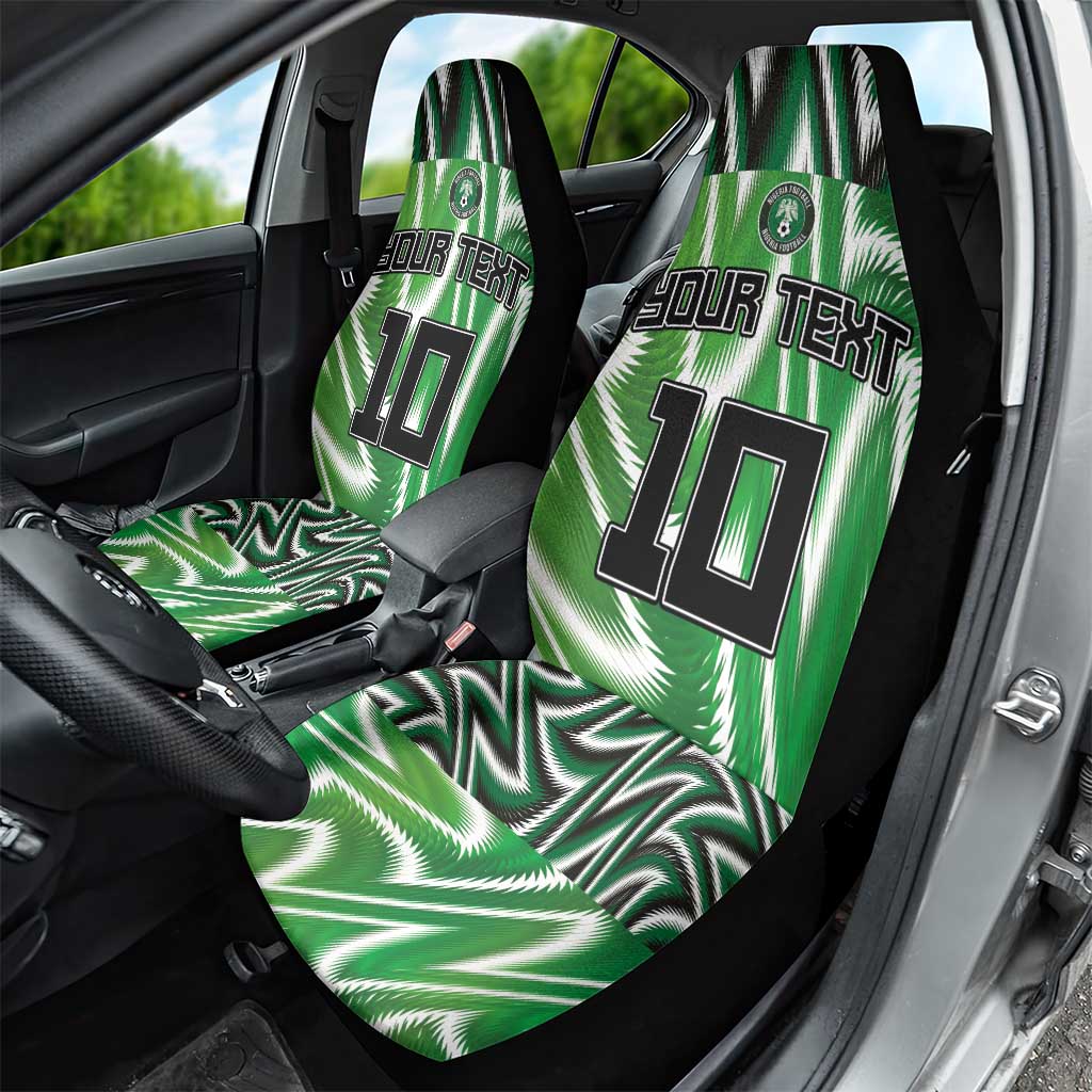 Custom Nigeria Football Car Seat Cover Sporty Super Eagles