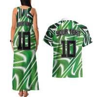 Custom Nigeria Football Couples Matching Tank Maxi Dress and Hawaiian Shirt Sporty Super Eagles
