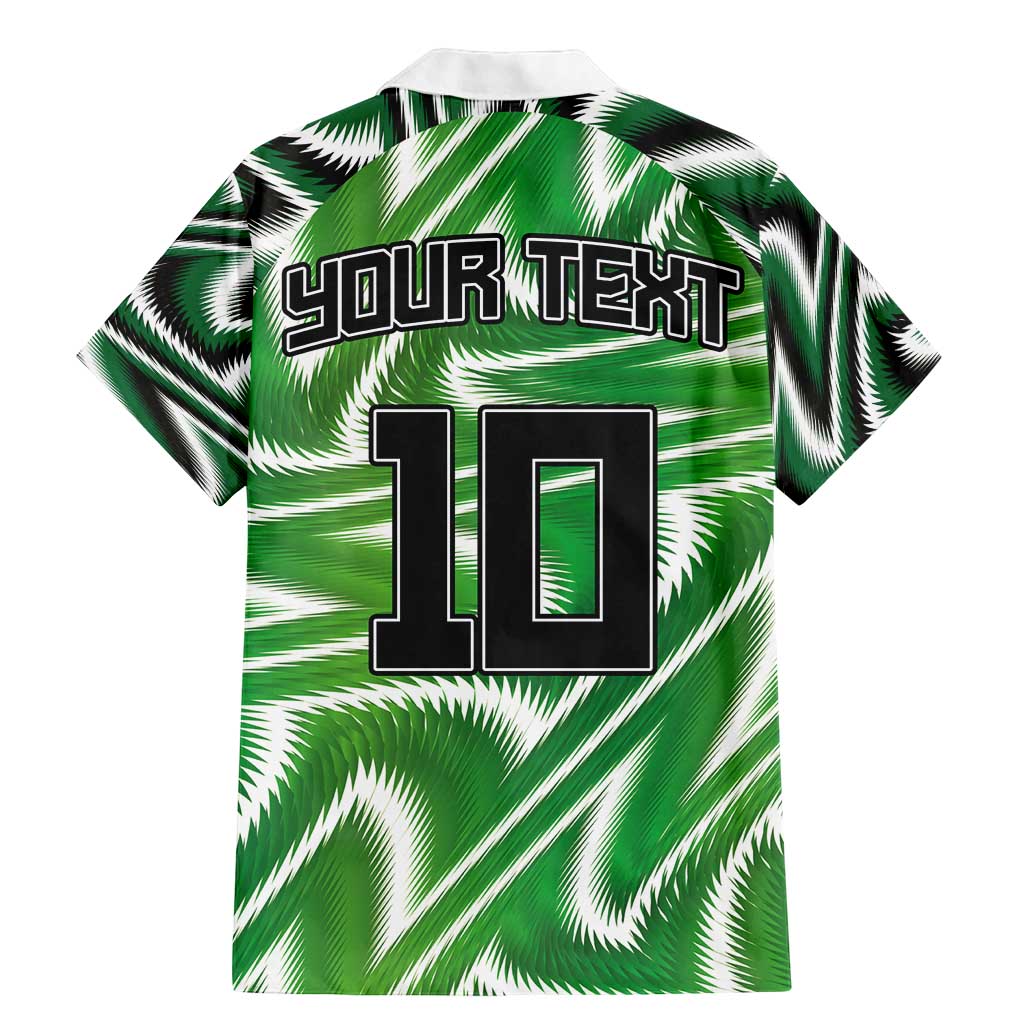 Custom Nigeria Football Family Matching Mermaid Dress and Hawaiian Shirt Sporty Super Eagles