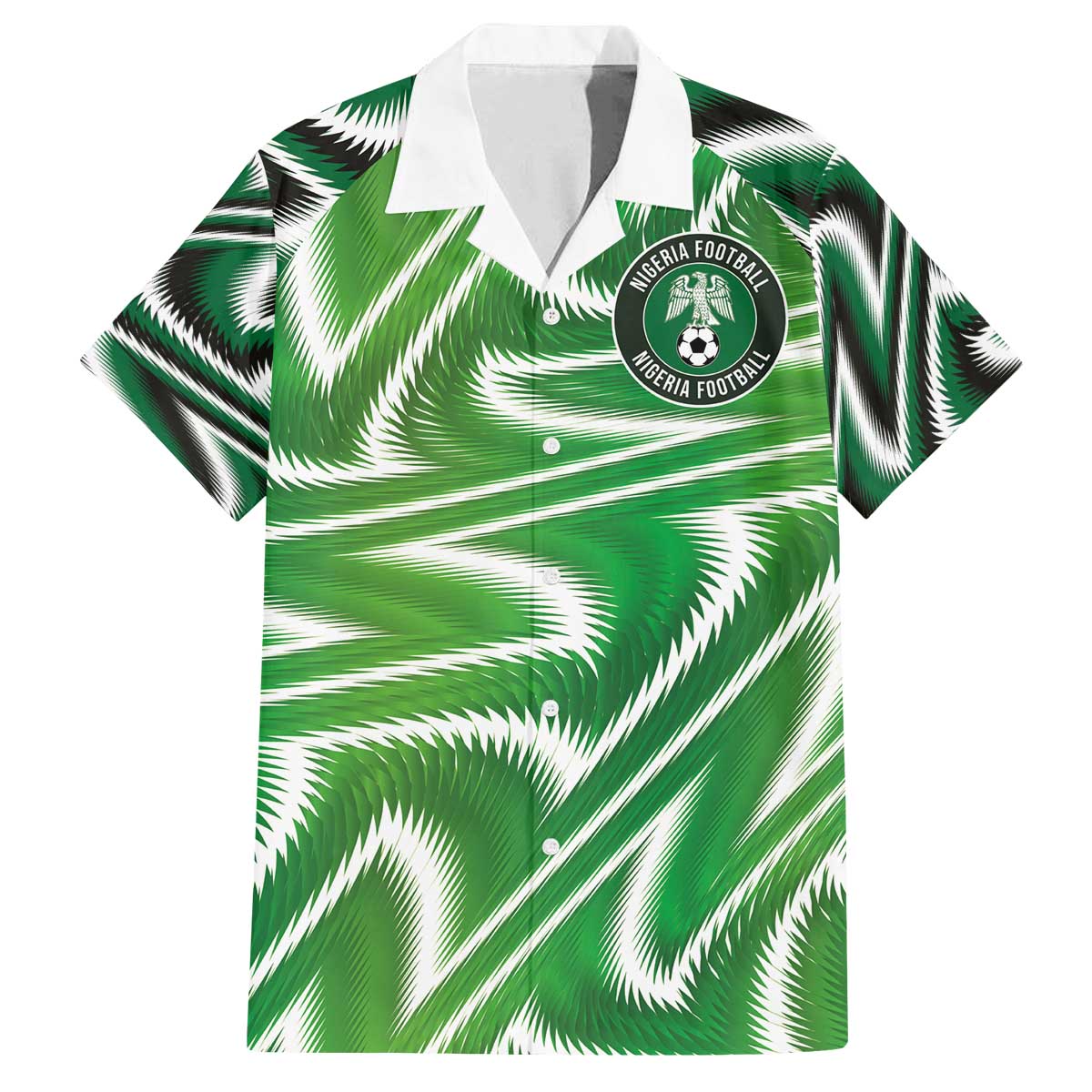 Custom Nigeria Football Family Matching Off The Shoulder Long Sleeve Dress and Hawaiian Shirt Sporty Super Eagles