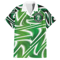 Custom Nigeria Football Family Matching Off Shoulder Short Dress and Hawaiian Shirt Sporty Super Eagles