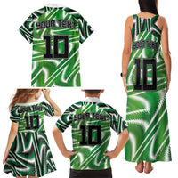 Custom Nigeria Football Family Matching Tank Maxi Dress and Hawaiian Shirt Sporty Super Eagles