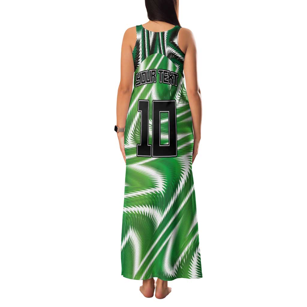 Custom Nigeria Football Family Matching Tank Maxi Dress and Hawaiian Shirt Sporty Super Eagles