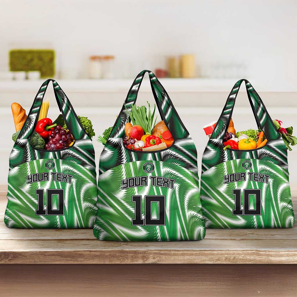 Custom Nigeria Football Grocery Bag Sporty Super Eagles
