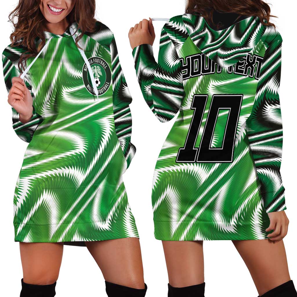 Custom Nigeria Football Hoodie Dress Sporty Super Eagles