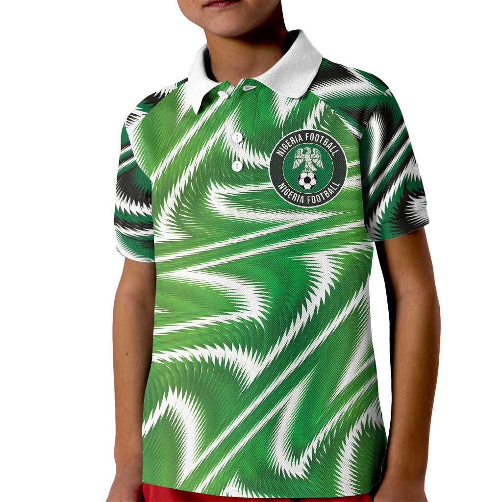 Custom Nigeria Football Kid Polo Shirt Sporty Super Eagles