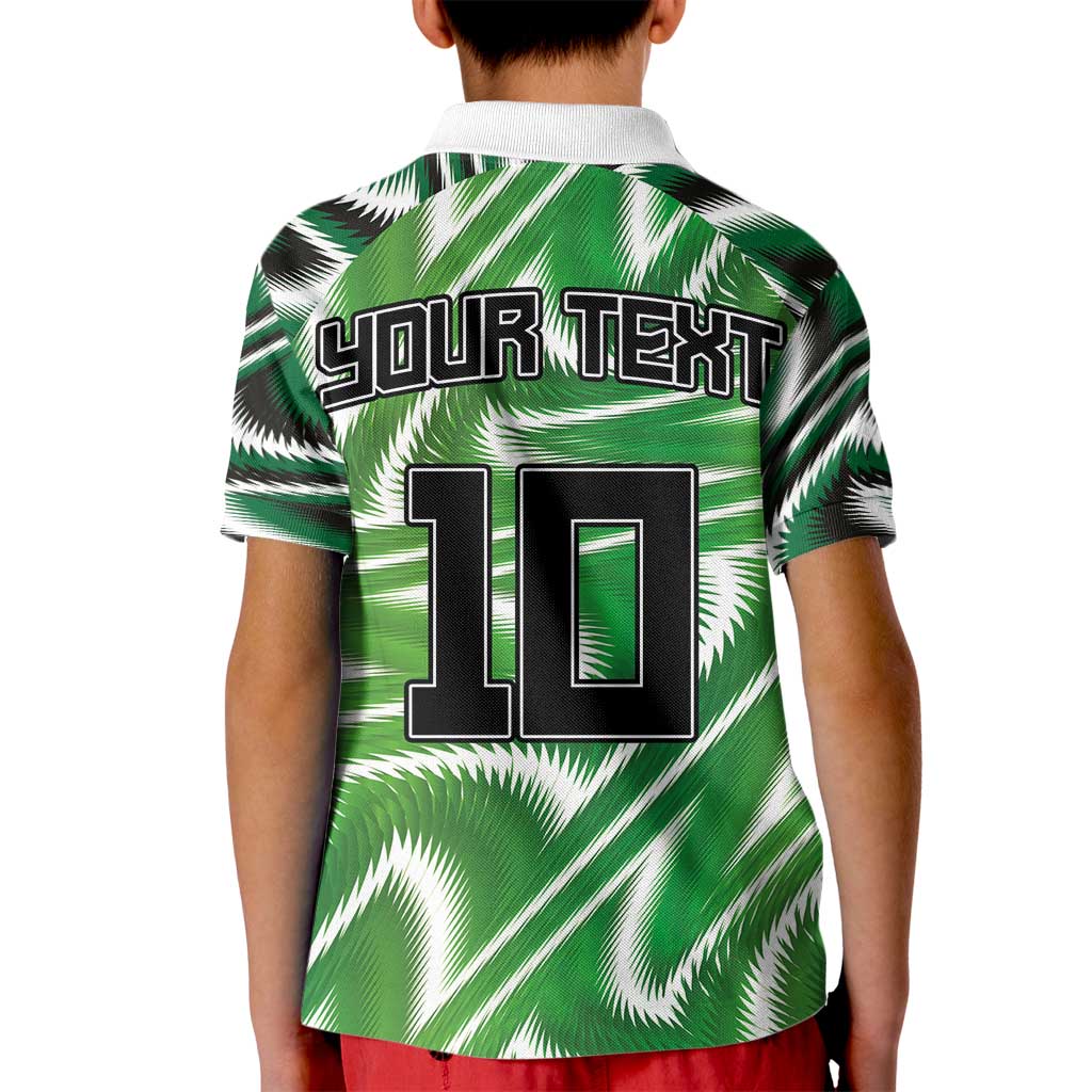 Custom Nigeria Football Kid Polo Shirt Sporty Super Eagles