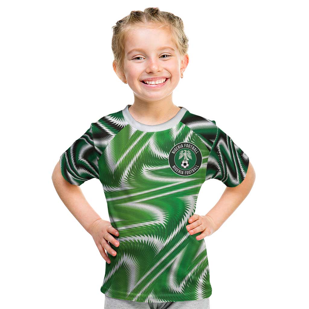 Custom Nigeria Football Kid T Shirt Sporty Super Eagles