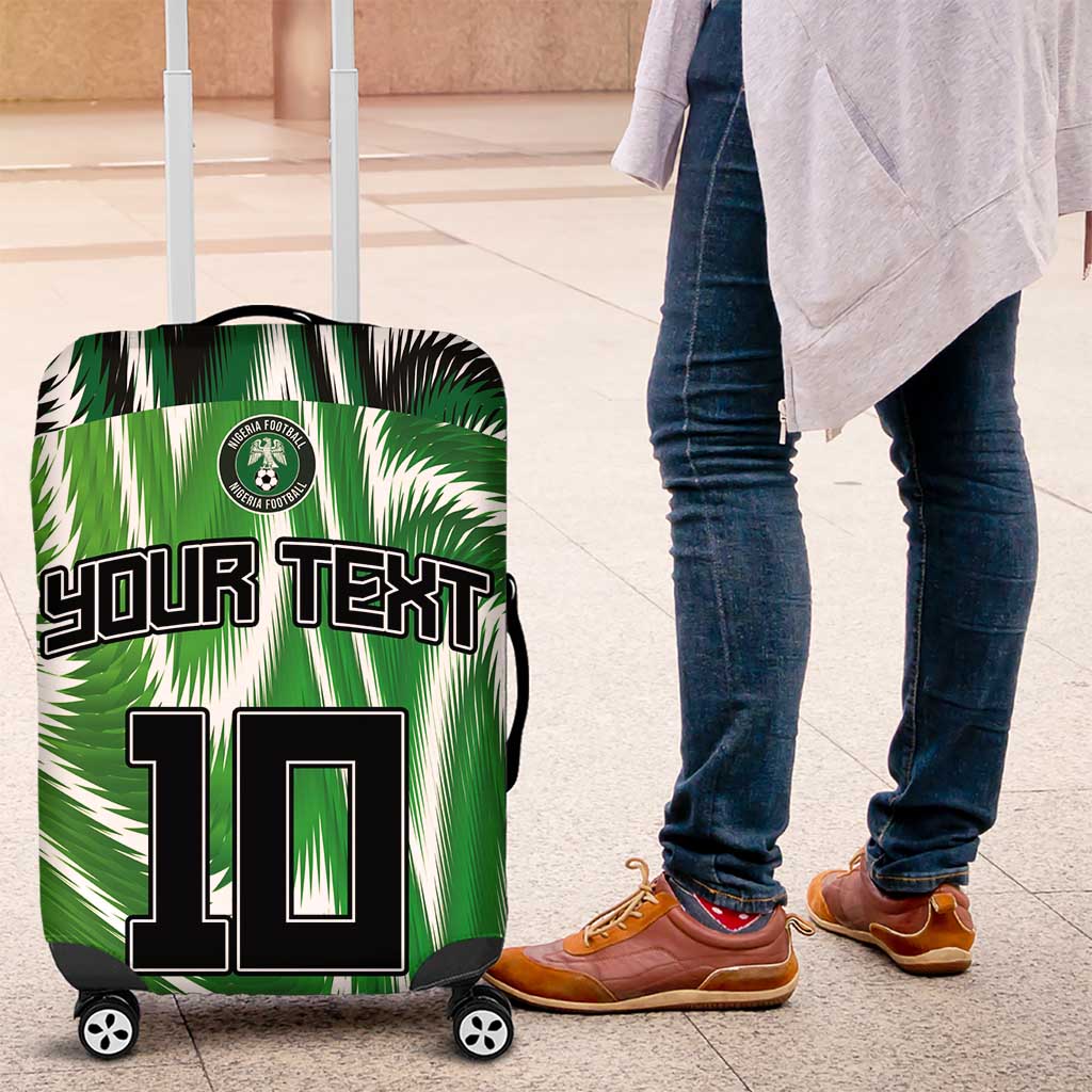 Custom Nigeria Football Luggage Cover Sporty Super Eagles