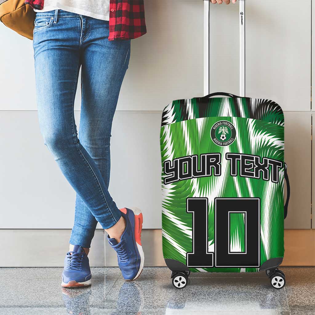 Custom Nigeria Football Luggage Cover Sporty Super Eagles