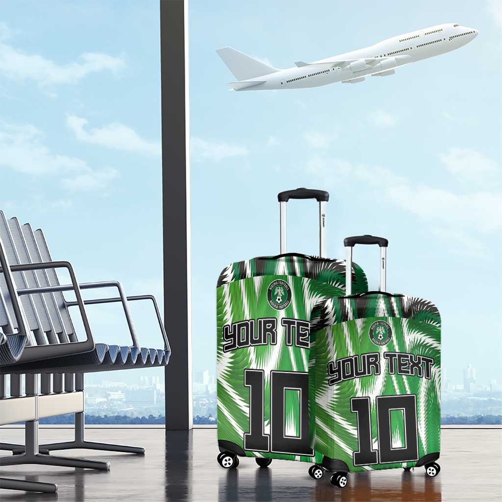 Custom Nigeria Football Luggage Cover Sporty Super Eagles
