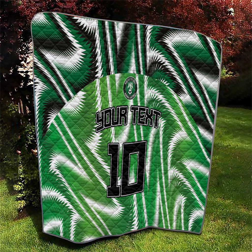 Custom Nigeria Football Quilt Sporty Super Eagles