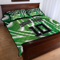 Custom Nigeria Football Quilt Bed Set Sporty Super Eagles
