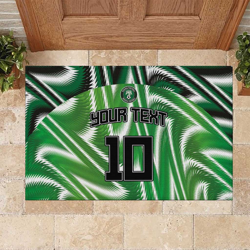 Custom Nigeria Football Rubber Doormat Sporty Super Eagles