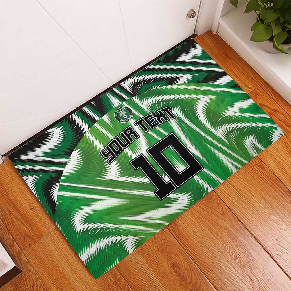 Custom Nigeria Football Rubber Doormat Sporty Super Eagles