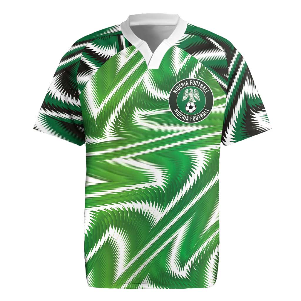 Custom Nigeria Football Rugby Jersey Sporty Super Eagles
