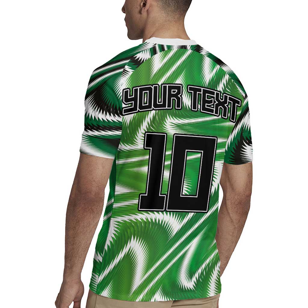 Custom Nigeria Football Rugby Jersey Sporty Super Eagles