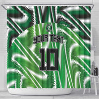 Custom Nigeria Football Shower Curtain Sporty Super Eagles