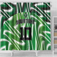 Custom Nigeria Football Shower Curtain Sporty Super Eagles