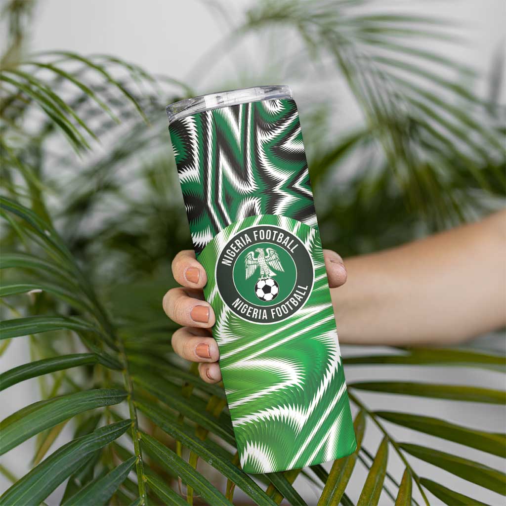 Custom Nigeria Football Skinny Tumbler Sporty Super Eagles