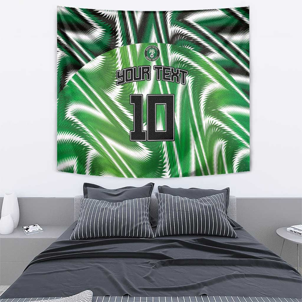 Custom Nigeria Football Tapestry Sporty Super Eagles