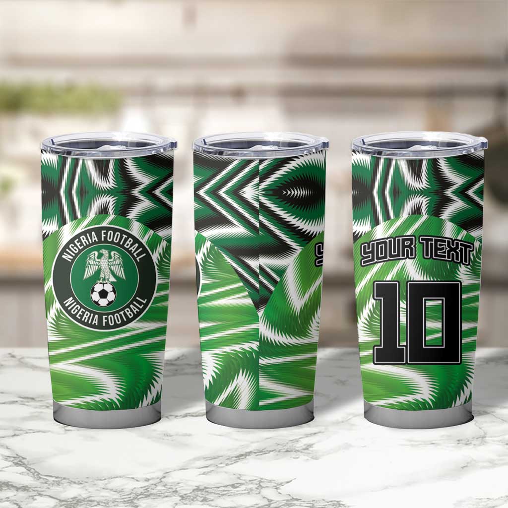 Custom Nigeria Football Tumbler Cup Sporty Super Eagles