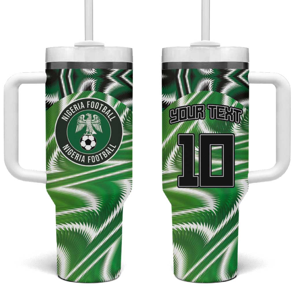 Custom Nigeria Football Tumbler With Handle Sporty Super Eagles