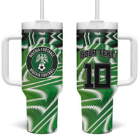 Custom Nigeria Football Tumbler With Handle Sporty Super Eagles